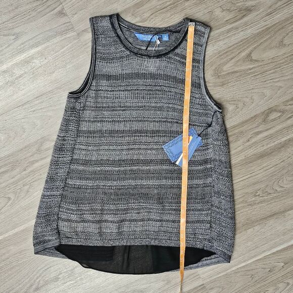 SIMPLY VERA Sleeveless Tunic Grey Black Space Edgy Apocalypse Urban Streetwear M - Picture 2 of 7